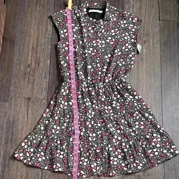 Rebecca Minkoff Micro-Floral Mini Dress in Black/Red/White, Size XXS.NWT! - Picture 13 of 14